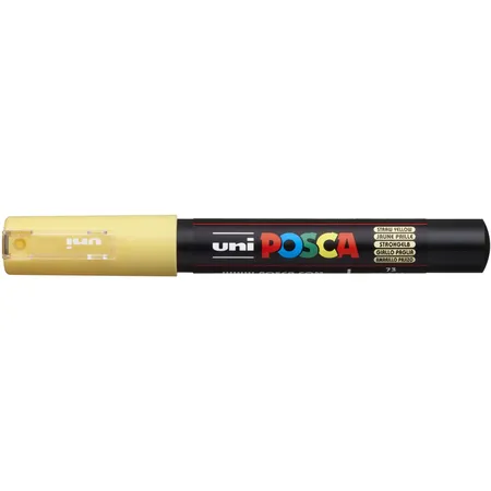 Bild von Uni-3 Marker pte konisch extrafein POSCA PC1MC 0,7 – 1 mm gelb Stroh