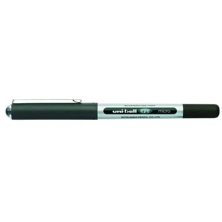 Bild von uni-ball eye micro UB-150 Tintenroller silber 0,2 mm Schreibfarbe schwarz