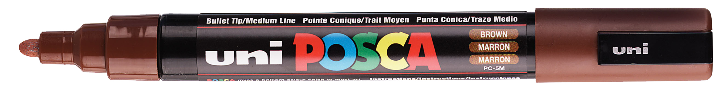 Bild von uni-ball 182587 - POSCA Marker mit mittelfeiner Rundspitze, braun