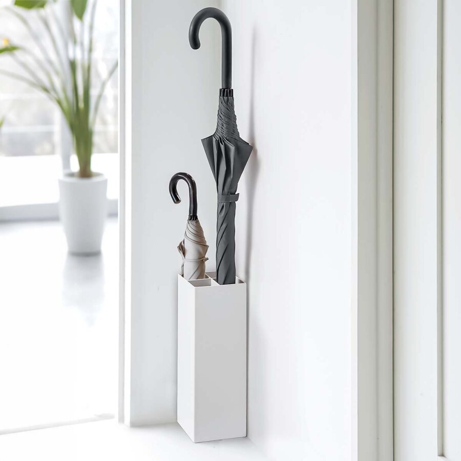 Bild von Yamazaki Schirmständer "Smart" Regenschirmständer platzsparend 11x30x11cm, Schirmhalter, besonders klein, für bis zu 4 Regenschirme, aus Metall