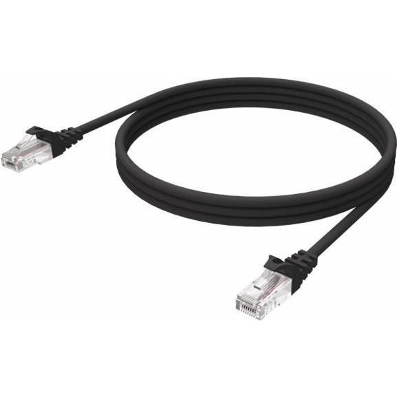 Bild von Vision 1m Black CAT6 UTP cable (U/UTP, CAT6, 1 m), Netzwerkkabel