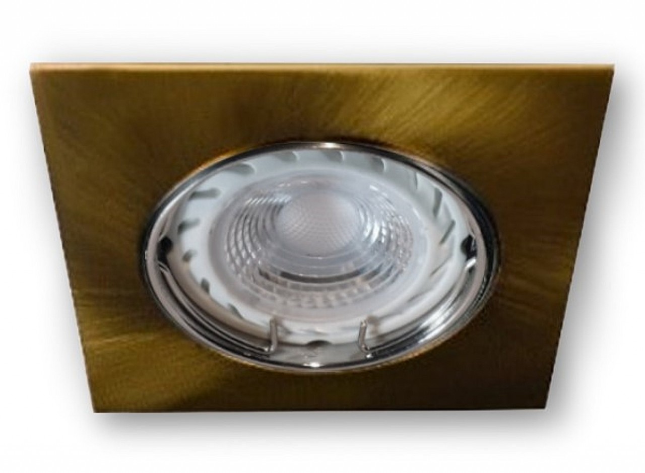 Bild von LED Einbaustrahler GU10 Dimmbar 230V 0210 messing - 7,5 W (PA-WW)