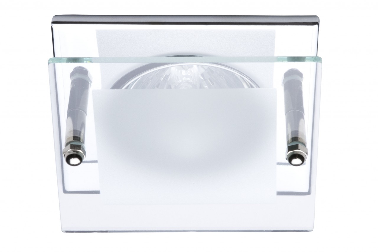 Bild von LED Spot 4-Eck mit Glas chrom glanz 12 V - 3 W (PA) neutralweiss