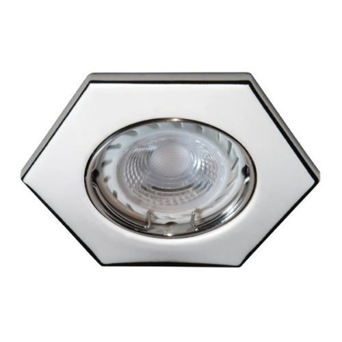 Bild von LED Spot Set 6-Eck chrom glänzend 12V - 3 x 3W neutral weiß