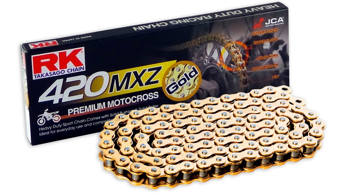 Bild von RK Kette 420 Mxz 132 C Gold/Gold Offen
