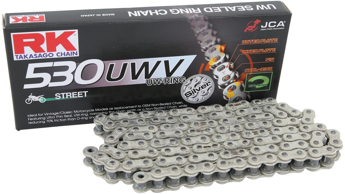 Bild von RK Kette 530 Uwv 100 N Silber/Silber Offen