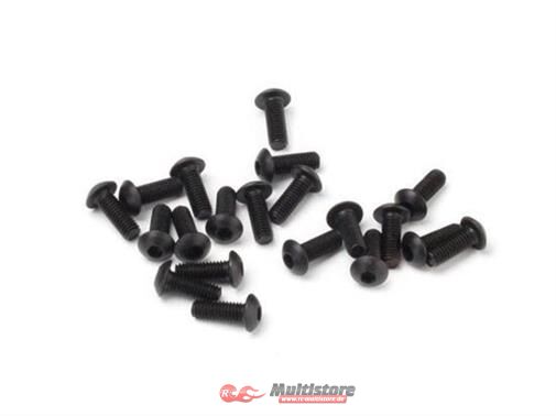 Bild von HB RACING RACE SPEC BUTTON HEAD SCREW M3x8mm (20pcs) / HB114477