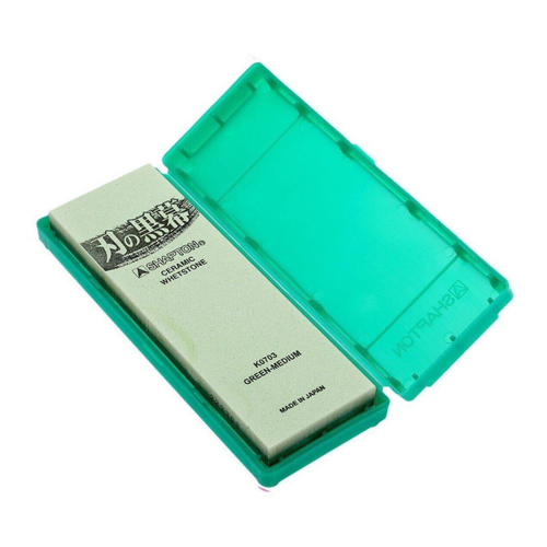 Bild von SHAPTON Kuromaku Schleifstein grün # 2000 – Präzision für Ihre Schneidwerkzeuge