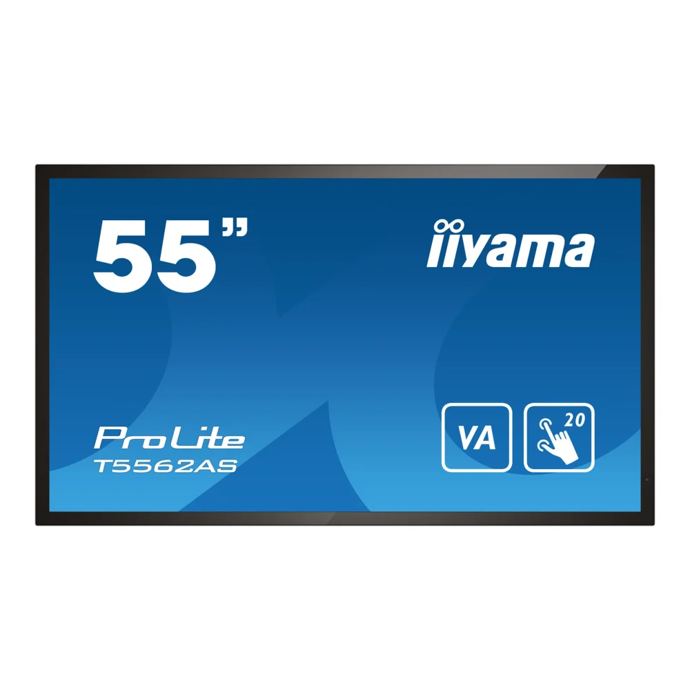 Bild von iiyama ProLite T5562AS-B1 55" Class (54.6" viewable) LED-backlit LCD display - 4K - for digital signage / interactive communication