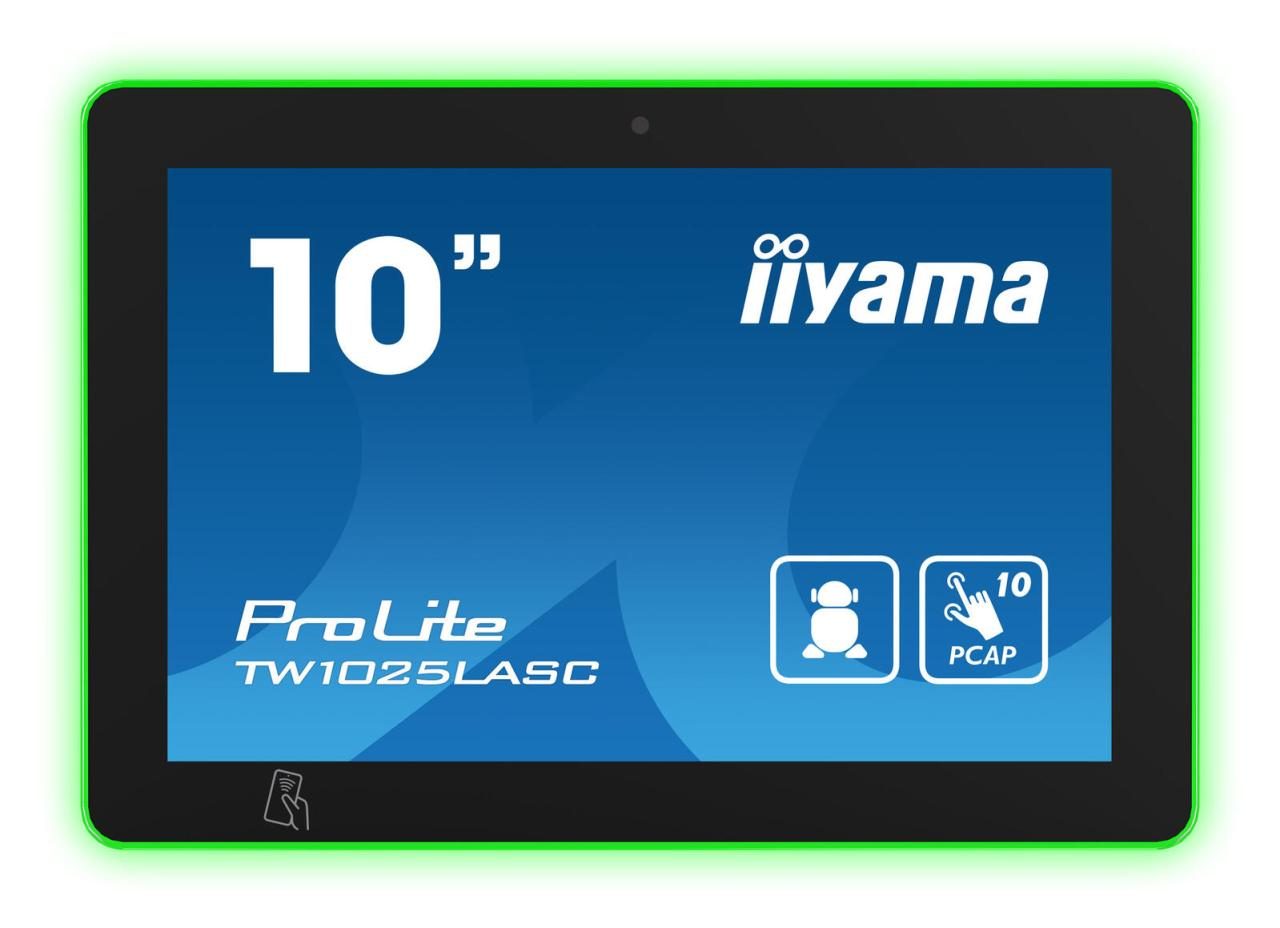 Bild von iiyama ProLite TW1025LASC-B1PNR - Android-PC - Touchpanel-PC - 1 RK3399 / 1.8 GHz - RAM 4 GB - SSD - eMMC 32 GB - 1GbE, NFC, Bluetooth 5.2 - WLAN: 802.11b/g/n, NFC, RFID, Bluetooth 5.2 - Android 12 - Monitor: LED 25.5 cm (10.1) 1280 x 800 (WXGA) Touchscr (TW1025LASC-B1PNR) - Sonderposten