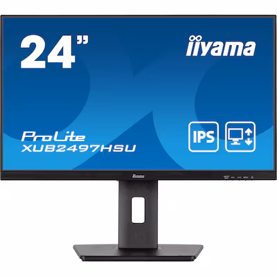 Bild von Iiyama ProLite XUB2491H-B1 LED-Monitor EEK E (A - G) 60.5cm (23.8 Zoll) 1920 x 1080 Pixel 16:9 0.5 m