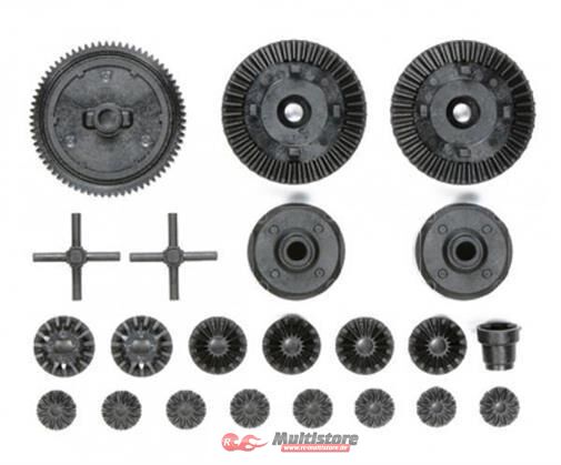 Bild von Tamiya 300051531 - TT-02 G-Teile Getriebe, Silber/Grau