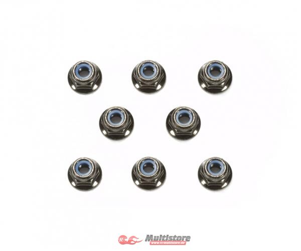 Bild von TAMIYA M4/4mm Stoppmutter (8) Schwarz elox. / 300054642