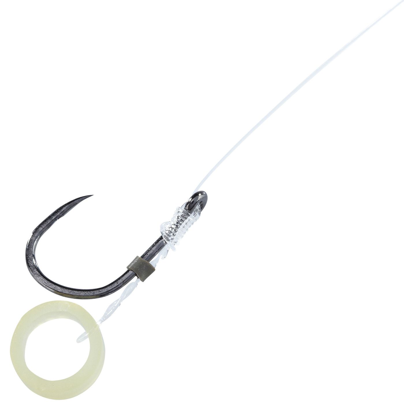 Bild von OWNER Method Feeder Schonhaken mit Pelletband 10cm Gr.16 0,18mm...