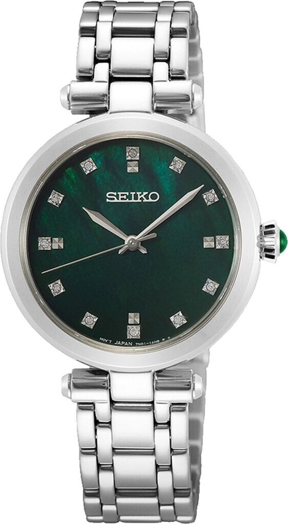 Bild von Seiko Quarzuhr »SRZ535P1«, Armbanduhr, Damenuhr,Saphirglas,Diamanten,Edelstahlarmband