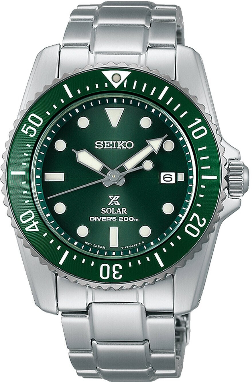 Bild von Seiko, Armbanduhr, Prospex Solar Diver's, Silber, (Taucheruhr, 39 mm)