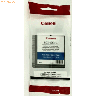 Bild von Canon BCI-1201 - 80 ml - Cyan - Original - Tintenbehälter (C), Druckerpatrone