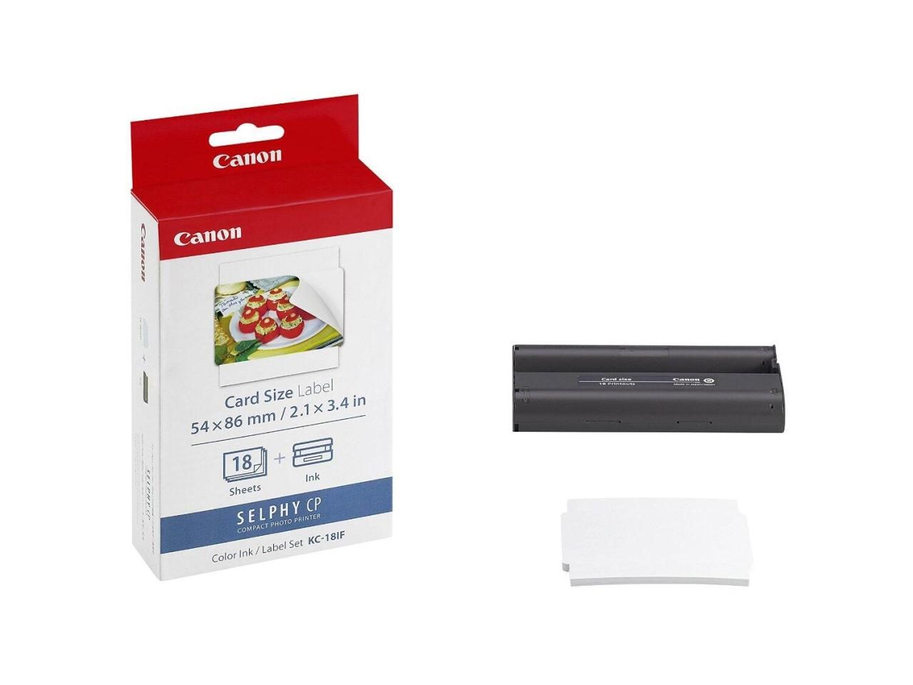 Bild von Canon KC-18IF - Etiketten - 18 Stck. - für SELPHY CP330, CP520, CP530, CP720, CP730, CP740, CP750, CP760, CP770, CP780, CP790, CP800 (7741A001)