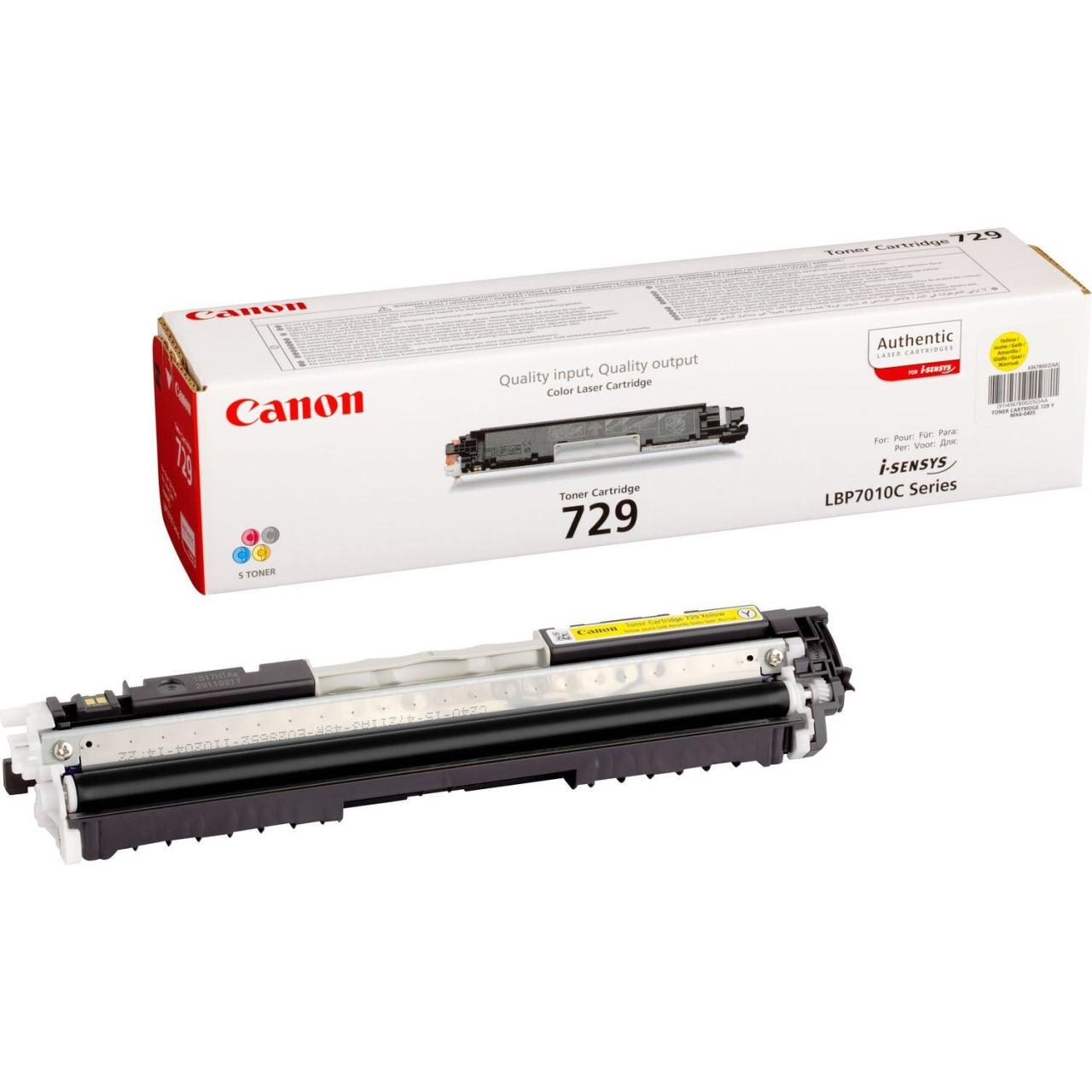 Bild von Canon 729 Y - Tonerpatrone - 1 x Gelb - 1000 Seiten - für i-SENSYS LBP7018C (4367B002)