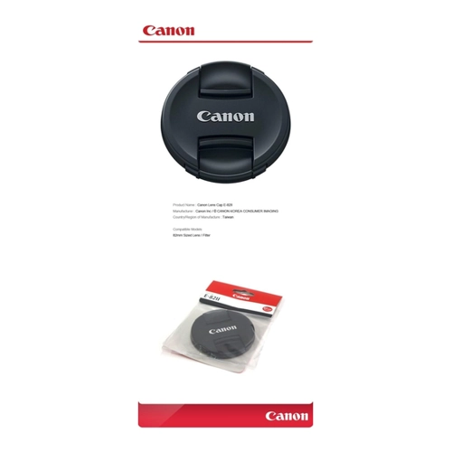 Bild von Canon Objektivdeckel E-82II