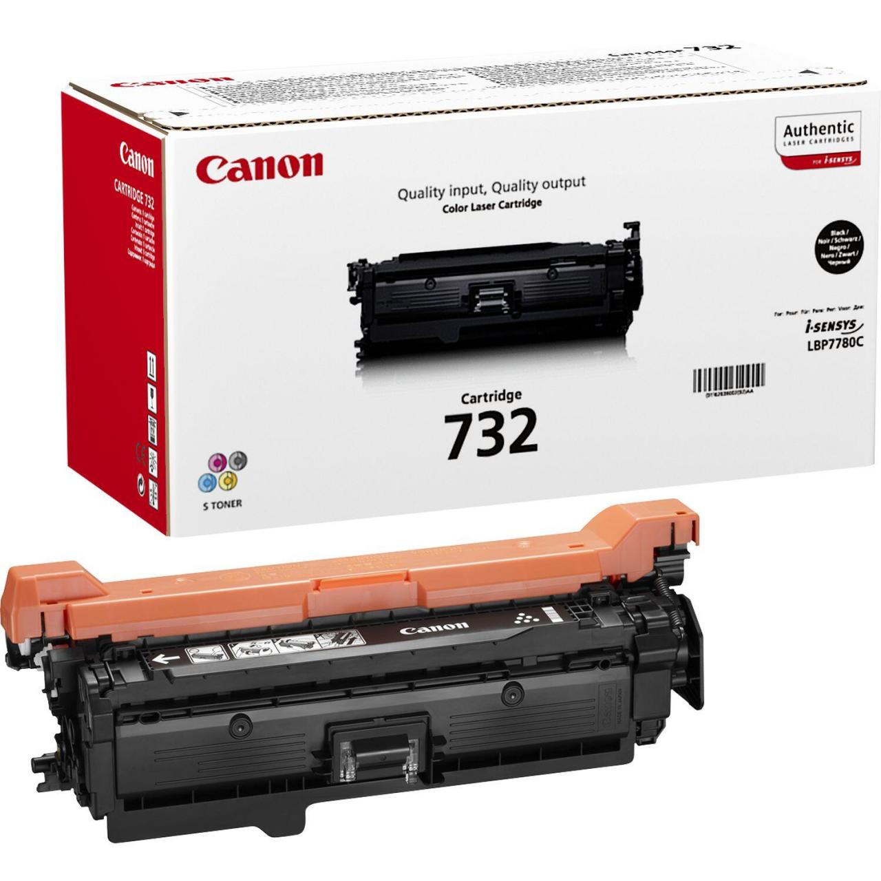 Bild von Canon 732 BK - Schwarz - original - Tonerpatrone - für i-SENSYS LBP7780Cx (6263B002)