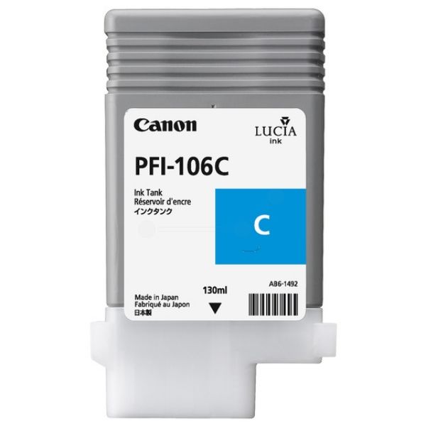 Bild von Original Canon 6622B001 / PFI106C Tintenpatrone cyan