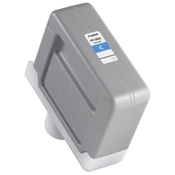Bild von Canon PFI-306 C - Cyan - Original - Tintenbehälter - für imagePROGRAF iPF8400, IPF8400SE, iPF9400, iPF9400S (6658B001AA)
