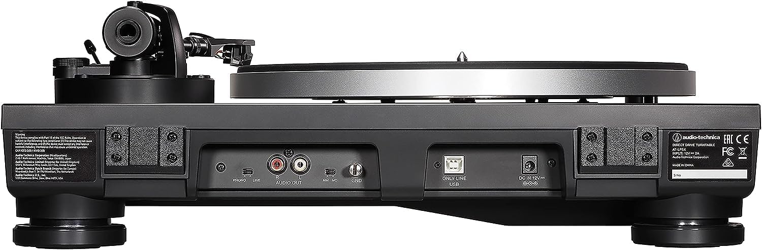 Bild von Audio-Technica AT-LP5x Manueller Plattenspieler mit Direktantrieb & Pro-Ject Kohlefaser-Reinigungsbürste Brush it für Schallplatten