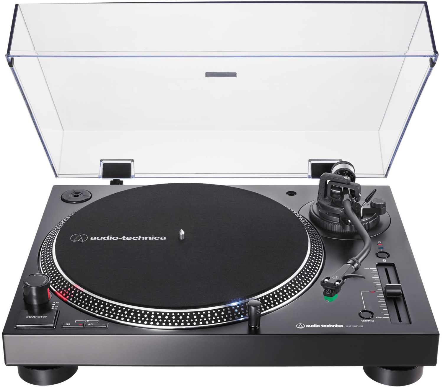 Bild von AT-LP120xBT-USBBK Plattenspieler mit Bluetooth & USB mit Tonabnehmer AT-VM95E + HS6BK schwarz
