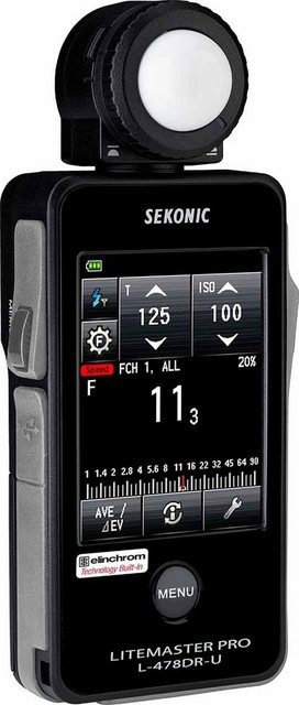 Bild von Sekonic L-478DR-EL Litemaster Pro Elinchrom (Belichtungsmesser), Blitzgerät Zubehör, Schwarz