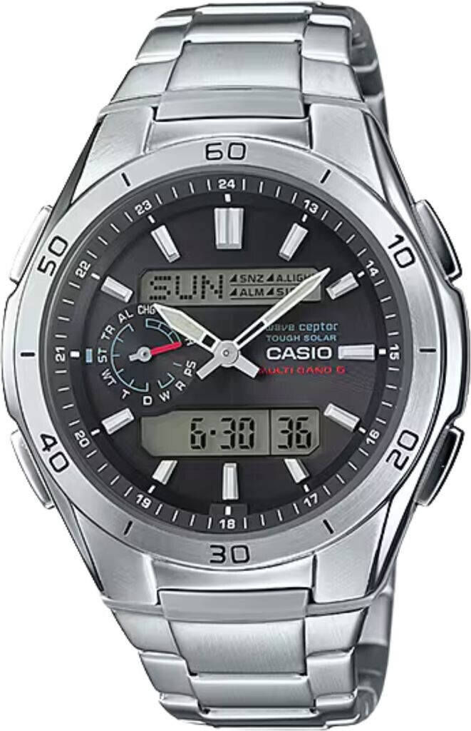 Bild von Casio Funk Funkchronograph »WVA-M650D-1AER«, Solaruhr, Armbanduhr, Herren, digital, Stoppfunktion
