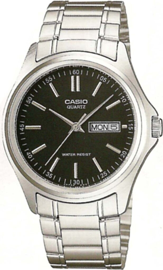 Bild von Casio, Armbanduhr, Collection - MTP-1239D-1A, Silber, (Analoguhr, 39 mm)