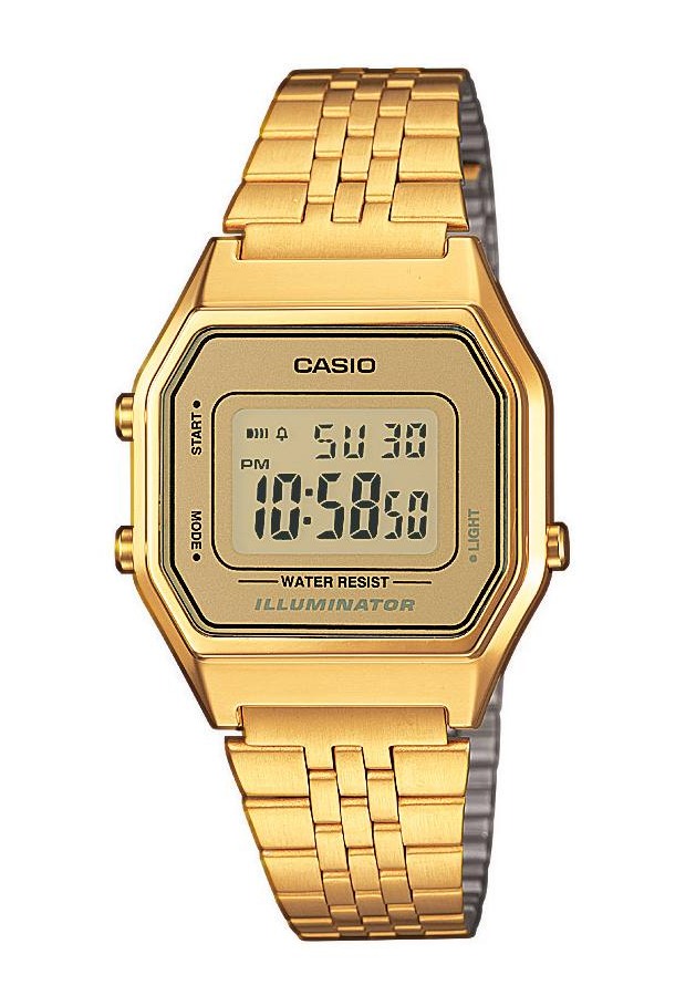 Bild von CASIO VINTAGE Chronograph »LA680WEGA-9ER«, Quarzuhr, Armbanduhr, Damenuhr, digital, Datum, Stoppfunktion