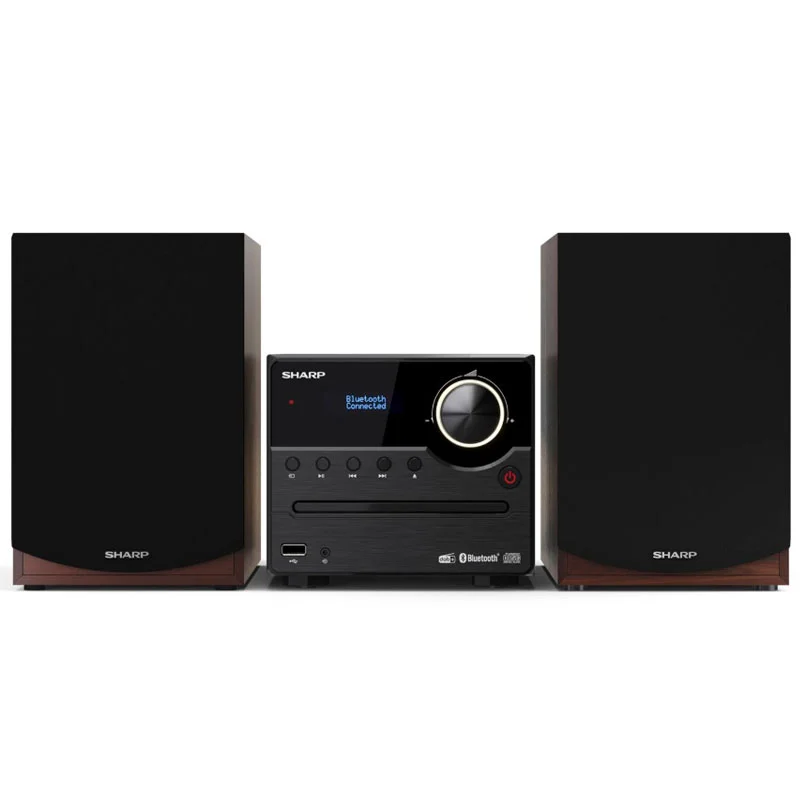Bild von Sharp XL-B517D - Heim-Audio-Mikrosystem - Braun - 1 Disks - Voller Bereich - 60 - 20000 Hz - DAB+,FM (XL-B517BR)