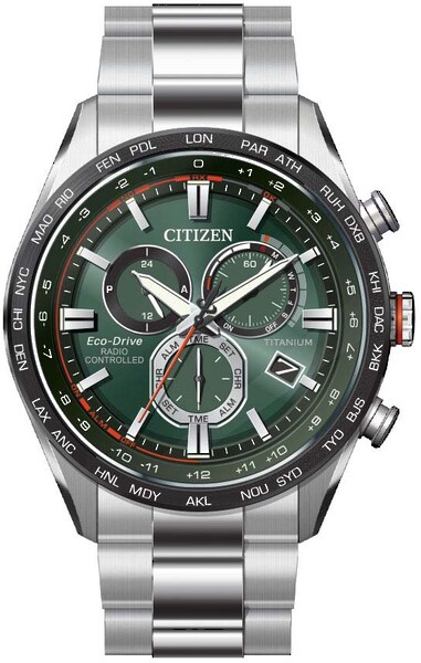 Bild von Citizen Funkchronograph »CB5946-82X«, Armbanduhr, Herrenuhr, Solar, Titan, Stoppfunktion