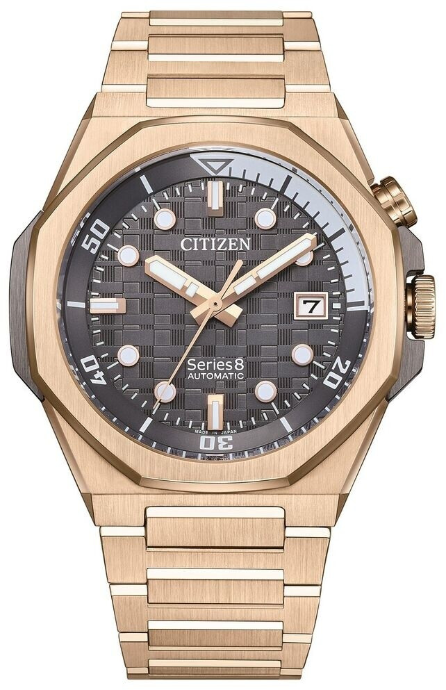 Bild von Citizen NB6069-53H Series 8 Automatik Uhr Herrenuhr 20 bar Analog Datum rose