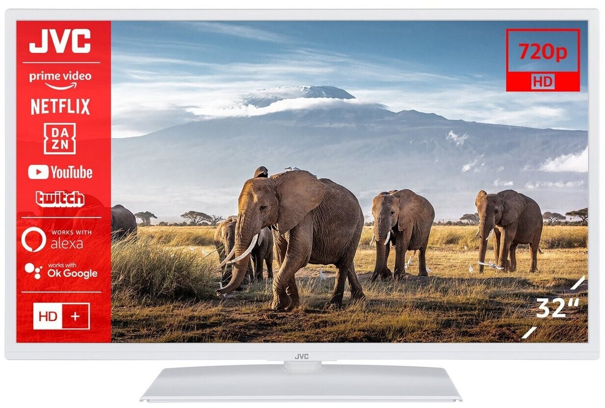 Bild von JVC LT-32VH5156W 81,30cm (32)  Fernseher / Smart TV (HD Ready, HDR, Triple-Tuner, Bluetooth) [Energieklasse E] (LT-32VH5156W)