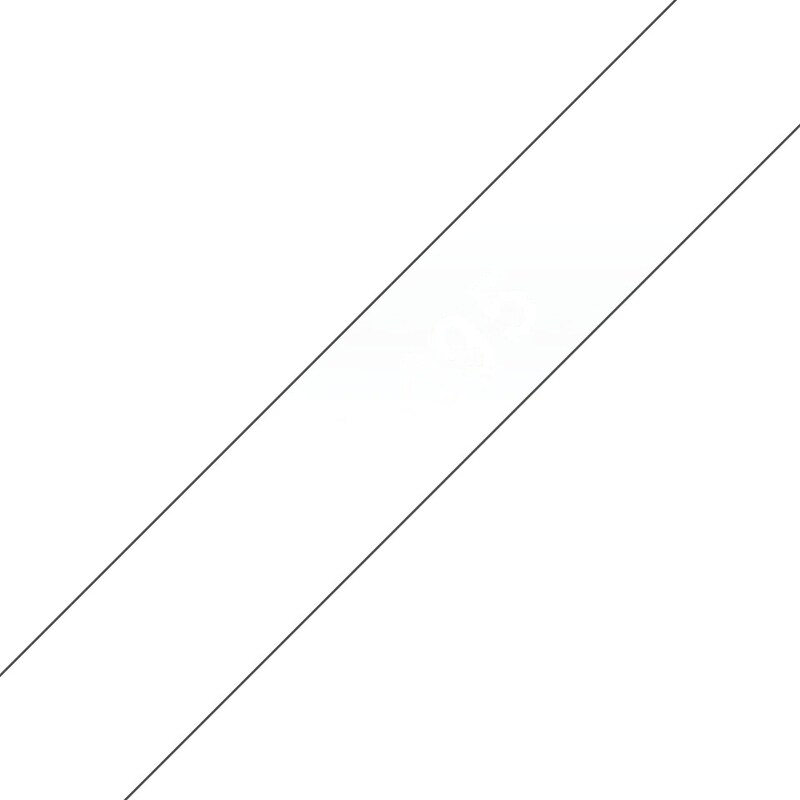 Bild von Brother TC-195 Schriftbandkassette 9mm x 7,7m weiß auf transparent