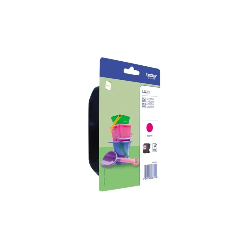 Bild von Brother Original LC-221M Druckerpatrone magenta 260 Seiten (LC221M)
