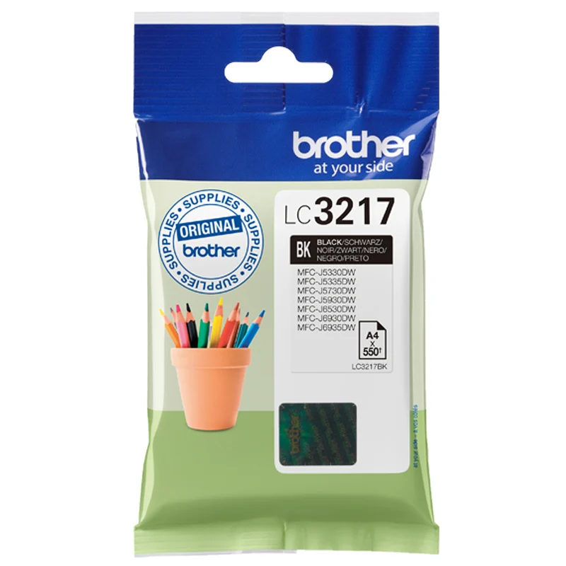 Bild von Brother Original LC-3217BK Druckerpatrone schwarz 550 Seiten (LC3217BK)