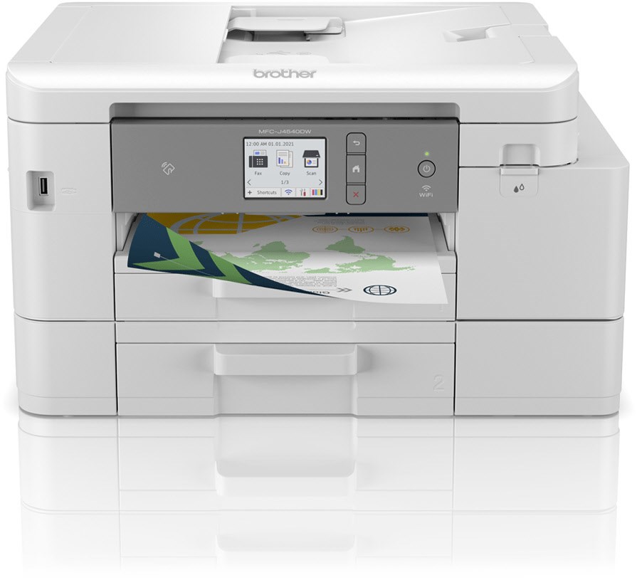 Bild von Brother MFC-J4540DWXL, mfcj4540dwxlre1, Tintenstrahl, Farbdruck, A4, Direktdruck, Weiß