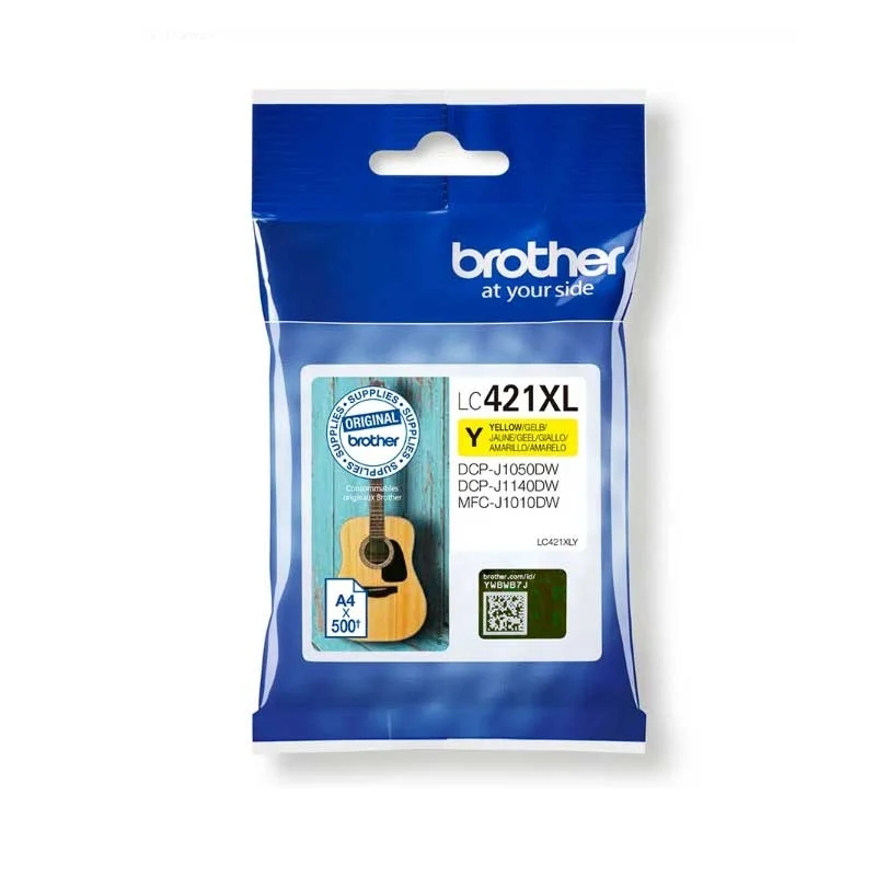 Bild von Brother LC-421XLY Original Druckerpatrone Gelb 500 Seiten