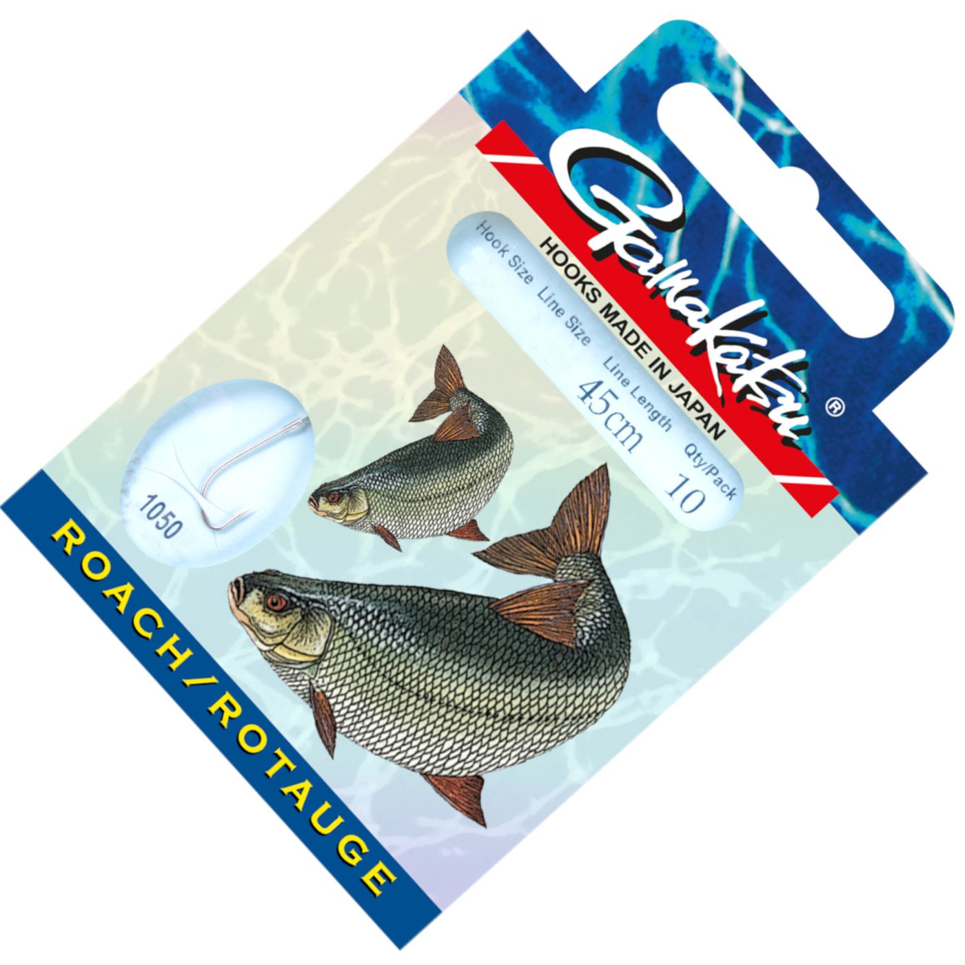 Bild von GAMAKATSU Hook LS-1050 Rotauge 45cm Gr.16 0,1mm Nickel... (7,98 € pro 1 m)