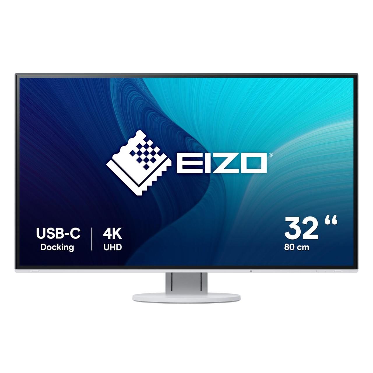 Bild von EIZO FlexScan EV3285-WT 80 cm (31,5 Zoll) Ultra-Slim Monitor (HDMI, USB 3.1 Hub, USB 3.1 Typ C, DisplayPort, 5 ms Reaktionszeit, Auflösung 3840 x 2160 (4K UHD)) weiß