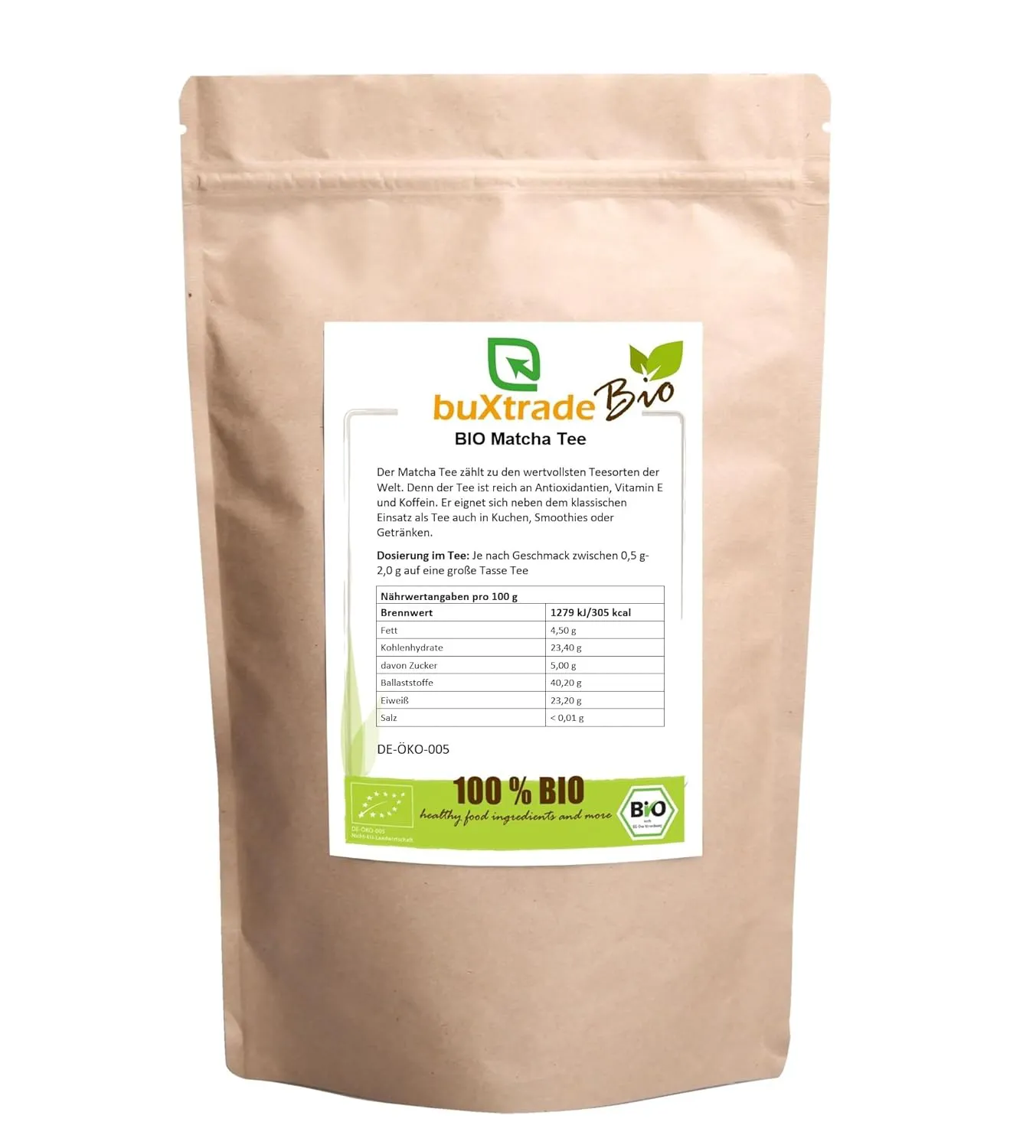 Bild von 500 g BIO Matcha Pulver aus grünem Tee