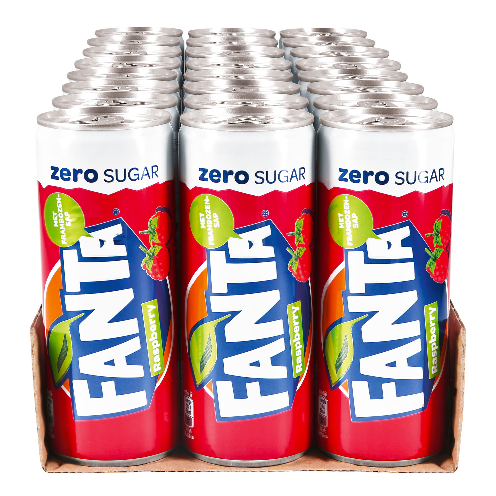 Bild von Fanta Raspberry Zero 0,25 Liter Dose, 24er Pack