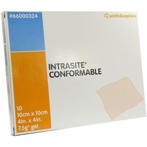 Bild von Intrasite Conformable 10 Stück Gelkompressen 10x10cm - Zur Wundbehandlung