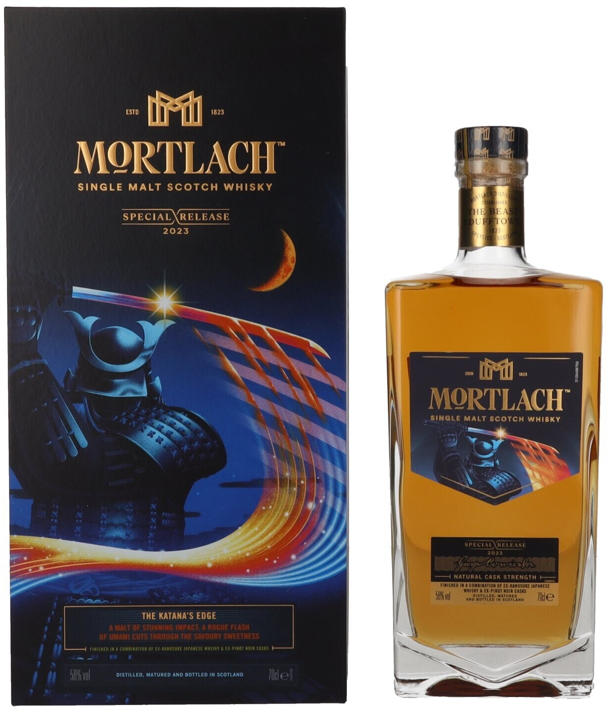Bild von Mortlach The Katana's Edge Single Malt Special Release 2023 0,7l 58%