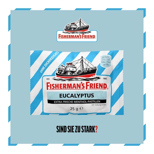 Bild von Fishermans Friend Eucalyptus ohne Zucker – 24er Pack