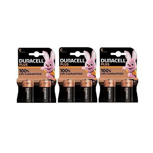 Bild von Duracell Plus Power C LR14 Baby 1,5 V Alkaline Batterie 2er Blister MN1400 Mezza Torcia MN1400